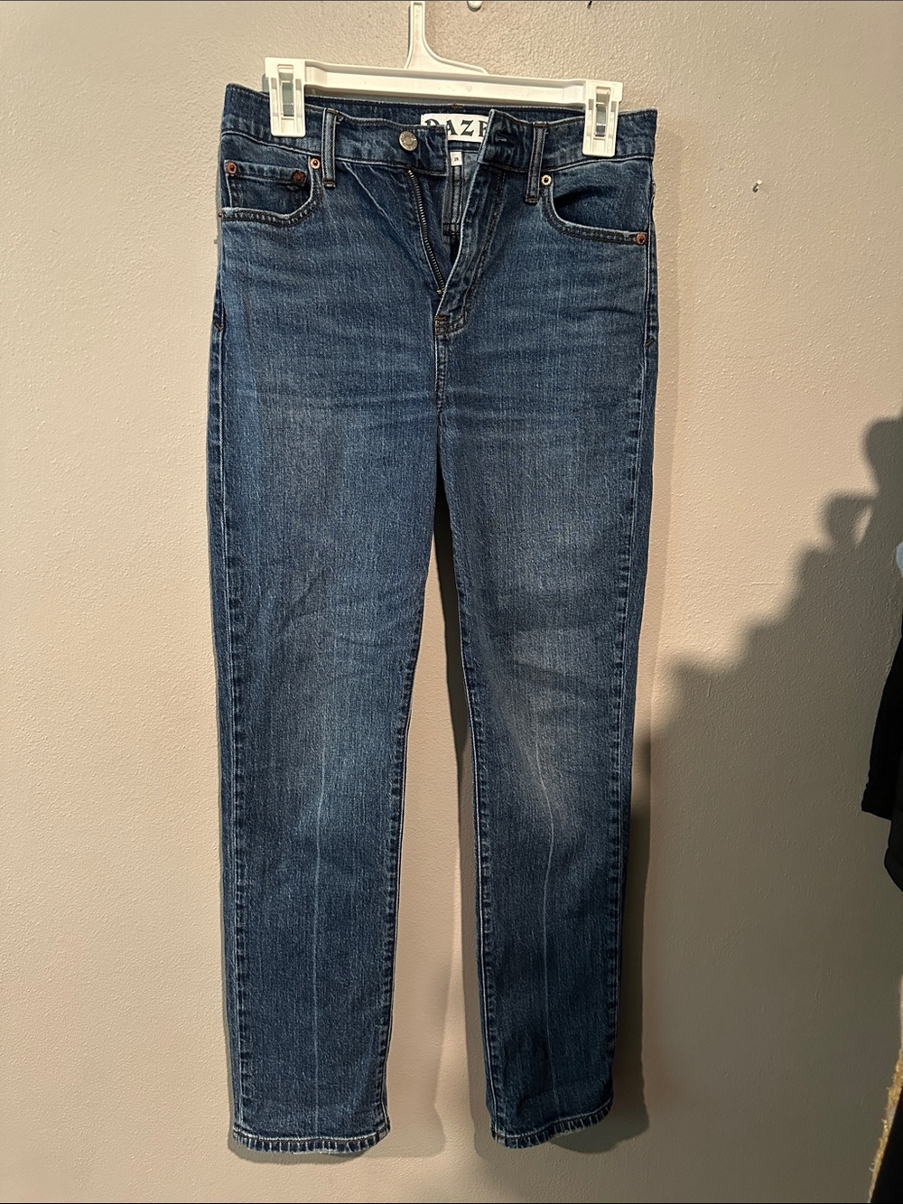 DAZE High-Rise Dark Blue Women's Jeans straight leg
